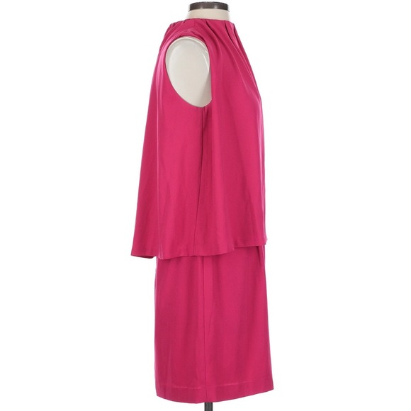 CYNTHIA STEFFE Camilla Sleeveless Crepe Popover DRESS SIZE 4 $228 PINK - Picture 4 of 6